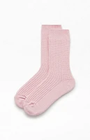 PacSun Cozy Waffle Knit Crew Socks