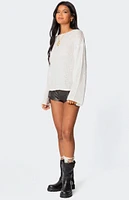 Edikted Drop Shoulder Light Knit Sweater