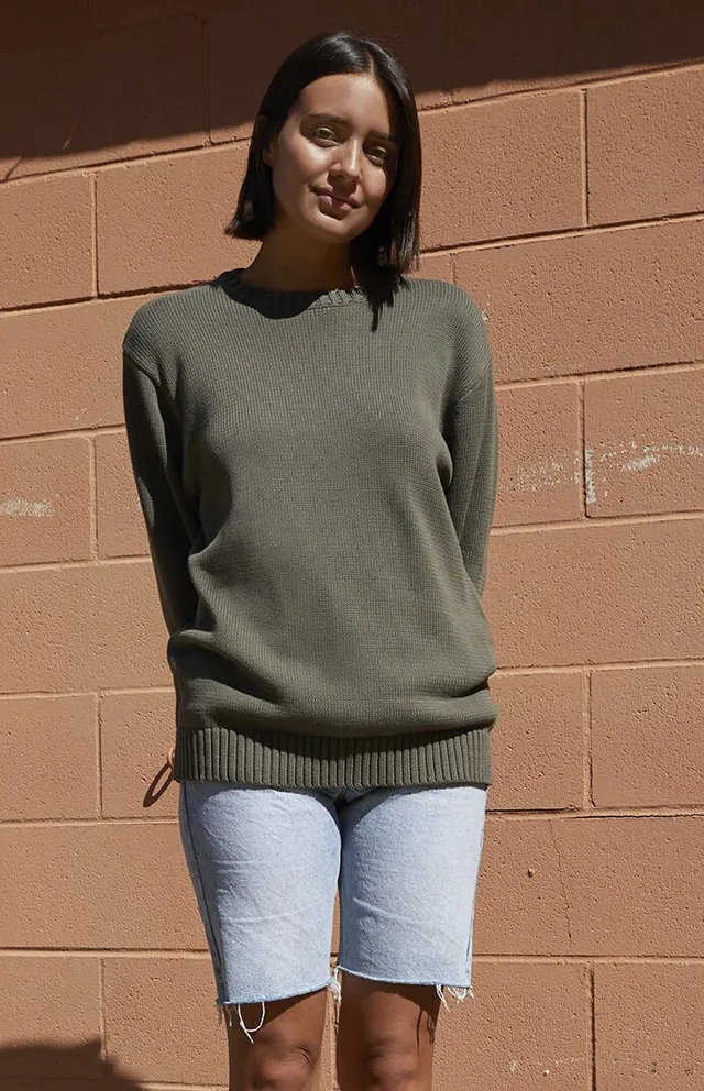 John Galt Navy Brianna Cable Knit Sweater