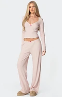 Edikted Roselle Ribbed Pants