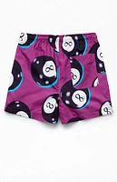 PacSun 8 Ball 4.5" Swim Trunks