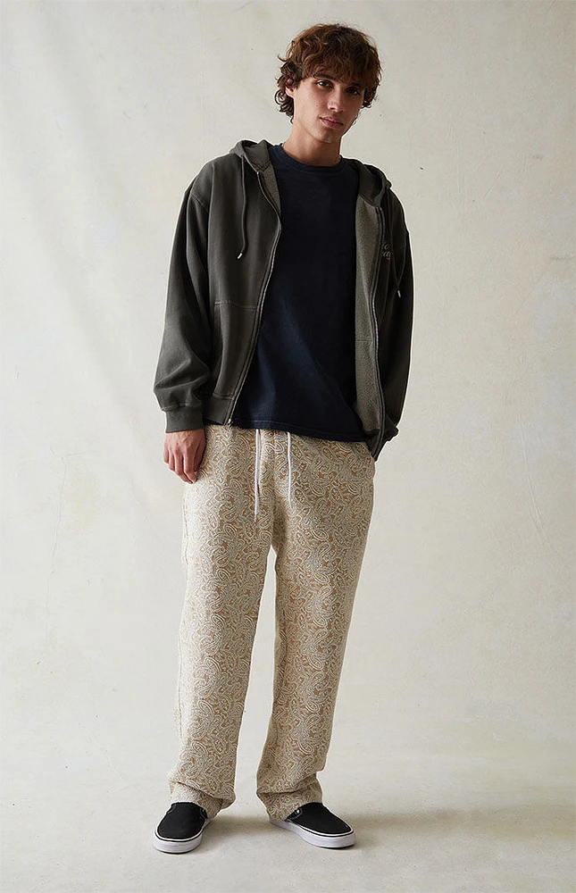 PacSun Canvas Printed Paisley Slim Trousers