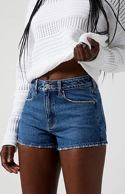 PacSun Dark Indigo Denim Mom Shorts