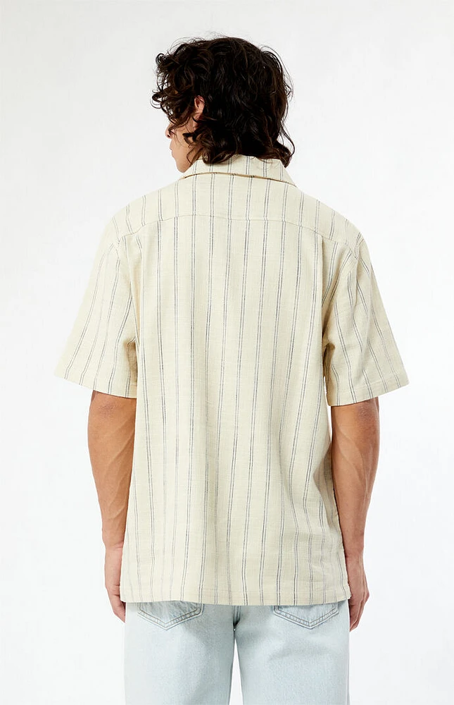 PacSun Terry Woven Striped Camp Shirt