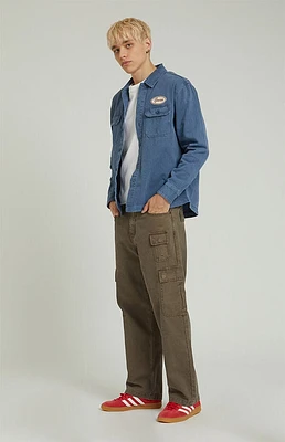 Pacsun Brown Baggy Cargo Jeans