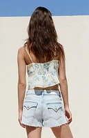 Pacsun Stretch Light Indigo '70s Cutoff Denim Shorts