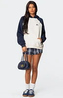 Edikted Raglan Bow Oversized Hoodie