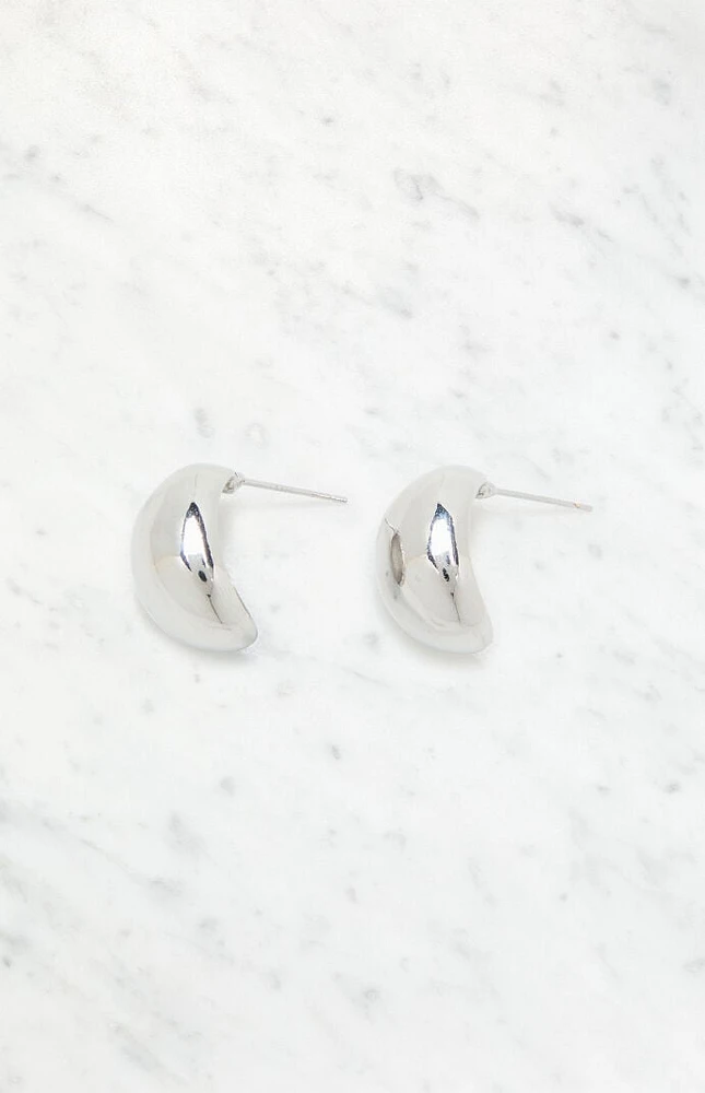 LA Hearts Silver 14K Gold Plated Teardrop Earrings