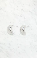 LA Hearts Silver 14K Gold Plated Teardrop Earrings