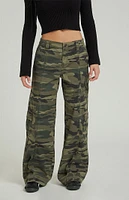 PacSun Camouflage Lightweight Low Rise Baggy Pants