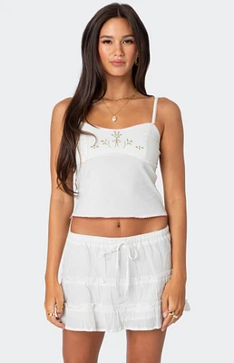 Edikted Prairie Embroidered Tank Top