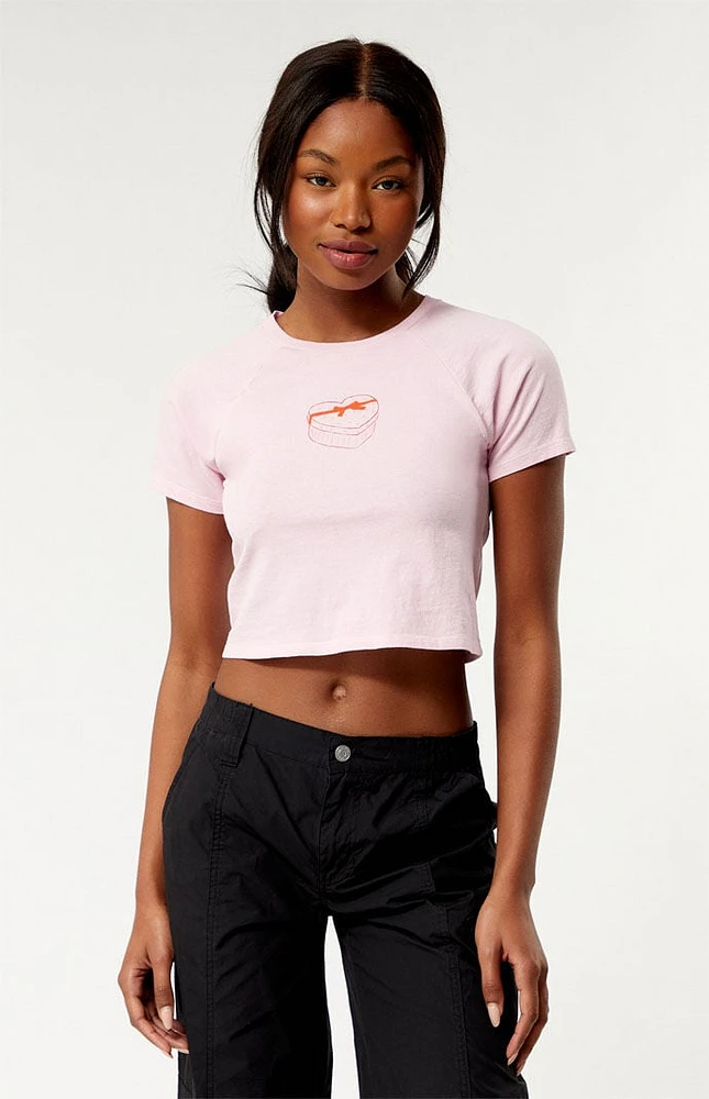 Golden Hour Heart Box Cropped T-Shirt