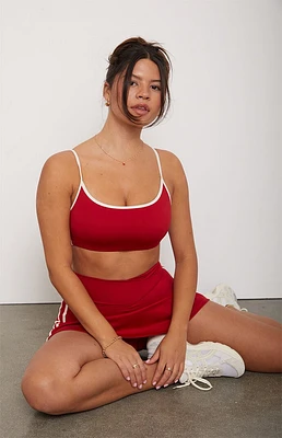 PAC 1980 WHISPER Active Red Side Tracked Bralette