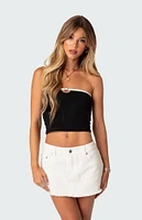 Edikted Colby Belted Tube Top