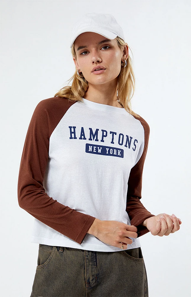 Daisy Street Hamptons New York Raglan T-Shirt