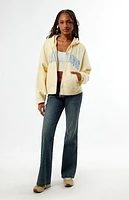 Pacsun Hamptons Cropped Zip Up Hoodie