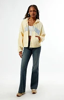 PacSun Hamptons Cropped Zip Up Hoodie