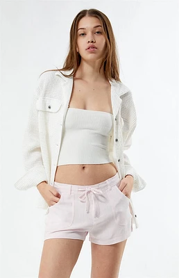 PacSun Fixed Waist Linen Shorts