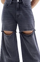 Pacsun Cali Black Bow Baggy Boyfriend Jeans
