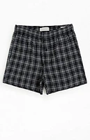 Pacsun Blue Plaid Boxer Shorts
