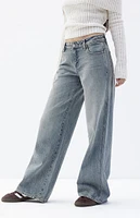 PacSun Casey Dark Indigo Tint Low Rise Baggy Jeans