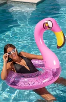 PoolCandy Inflatable 36" Glitter Flamingo Pool Tube