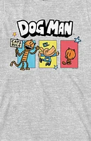 Kids Dog Man Petey the Cat & Lil Heather Grey T-Shirt