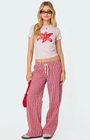 Edikted Taya Gingham Pants