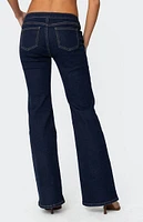 Edikted Alison Low Rise Flared Jeans