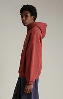 Fear of God Essentials Crimson Fleece Hoodie