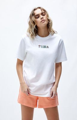 Eco White Downtown Relaxed Graphic T-Shirt