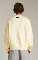 Fear of God Essentials Garden Yellow Crew Neck Sweatshirt