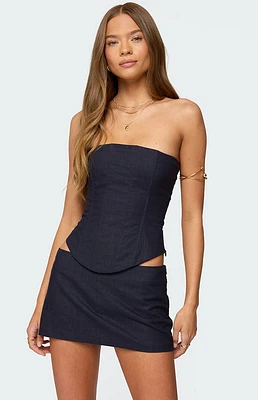 Edikted Rebel Linen Look Corset