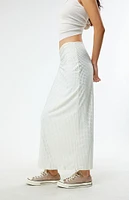 WEWOREWHAT Crystal Midi Skirt