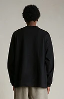 Fear of God Essentials Black University Long Sleeve T-Shirt