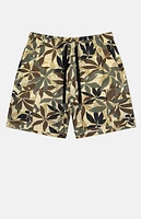 WeSC America Inc Olive Pachira Linen Utility Cargo Shorts