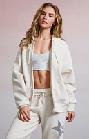 Third Charm 333 Zip Up Oversized Hoodie