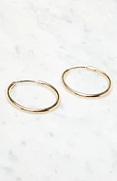 John Galt Thin Hoop Earrings