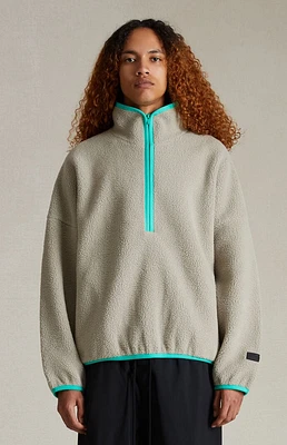 Fear of God Essentials Seal Polar Fleece Half Zip Sweatshirt