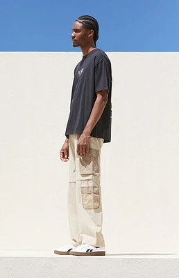 PacSun Tan Baggy Nylon Cargo Zip Off Pants