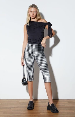 LA Hearts Gingham Capri Pants