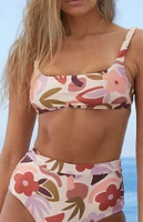 MINKPINK Floral Rayssa Cropped Bikini Top