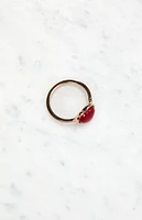 LA Hearts Red Heart Ring