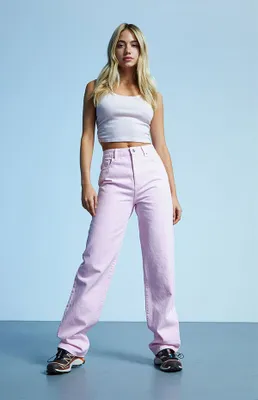 Pacsun Pink '90s Boyfriend Jeans