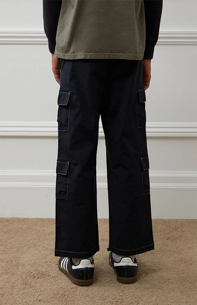 PacSun Kids Black Baggy Cargo Pants