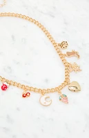 LA Hearts Strawberry Charm Necklace