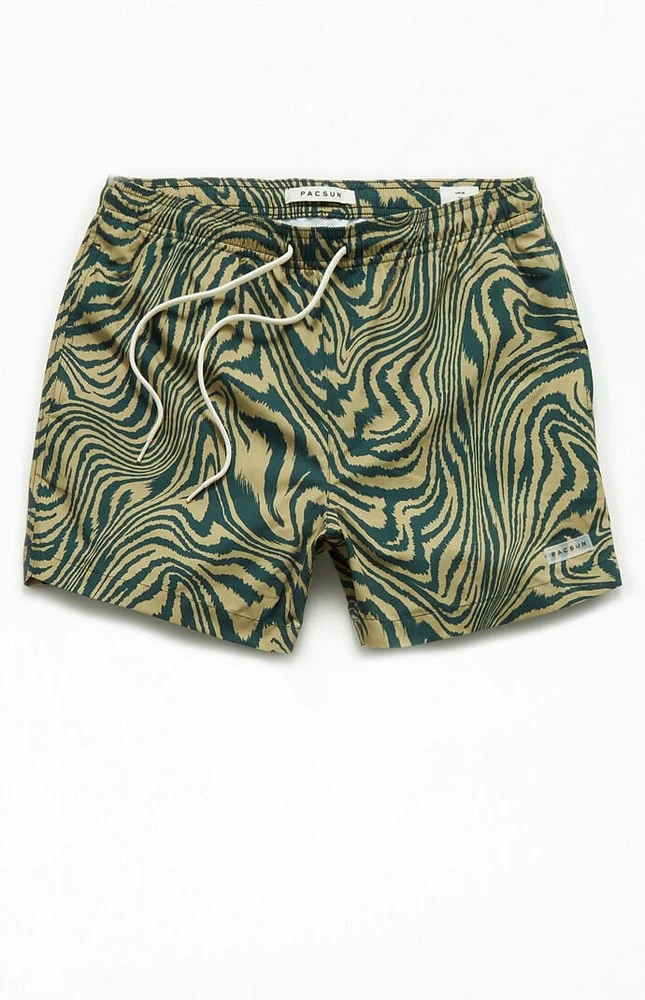 PacSun Warp 4.5" Swim Trunks