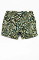 PacSun Warp 4.5" Swim Trunks