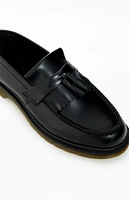 Dr Martens Black Adrian Polished Smooth Leather Tassel Loafers