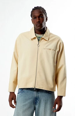 PacSun Tan Washed Canvas Gas Jacket